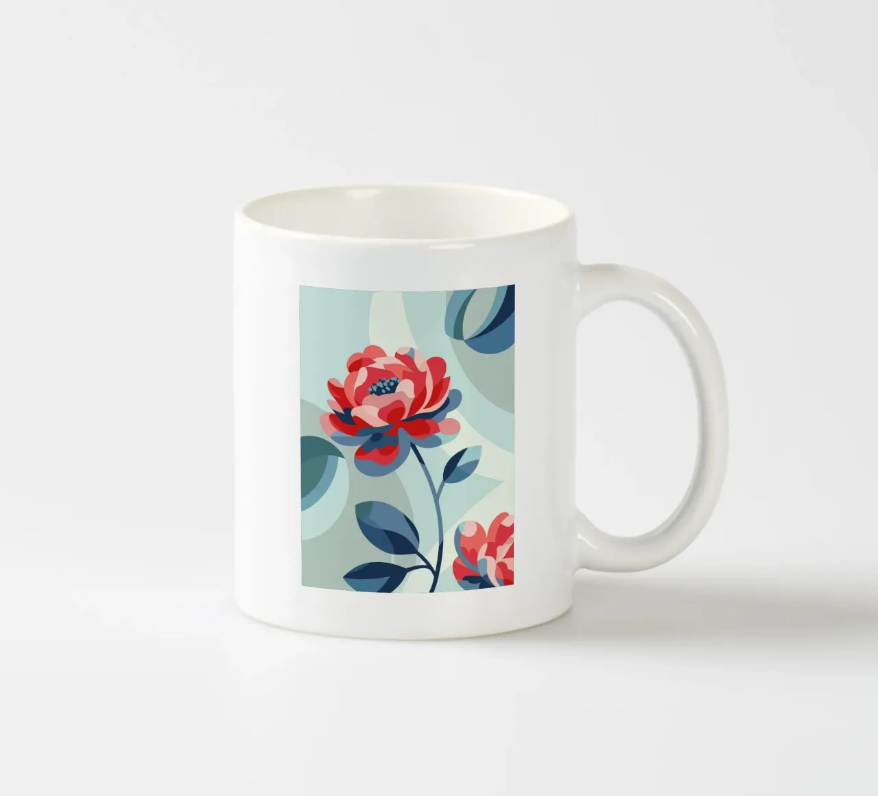 Peonie tazza in ceramica da HAPPY SHOP