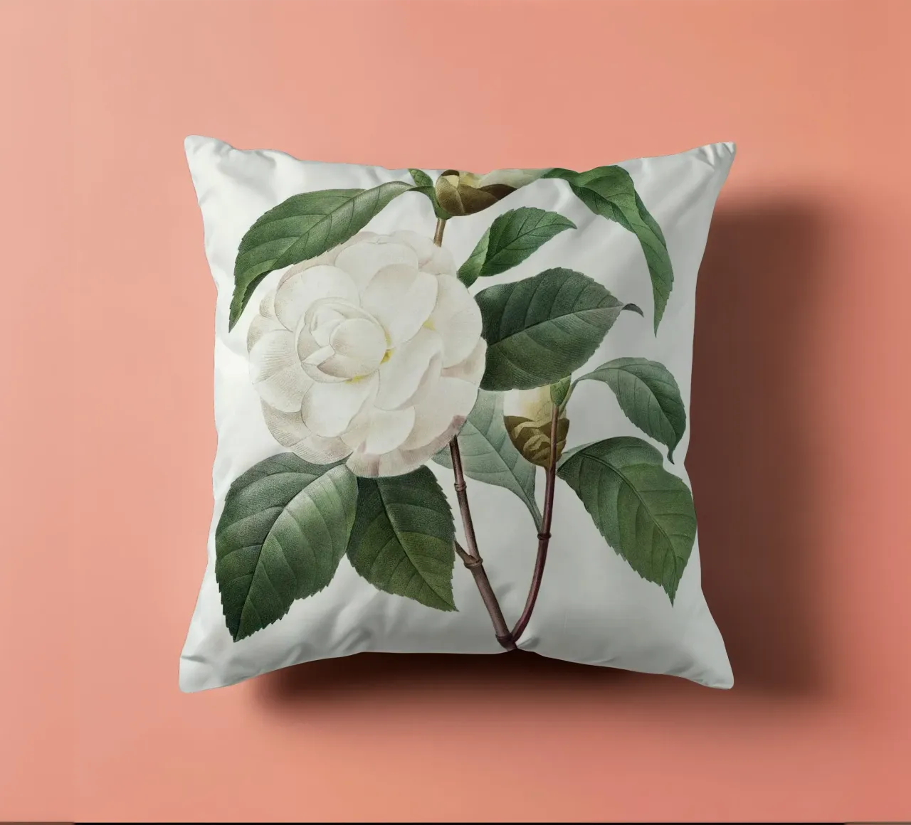 White Camellia cuscino da vintageshop