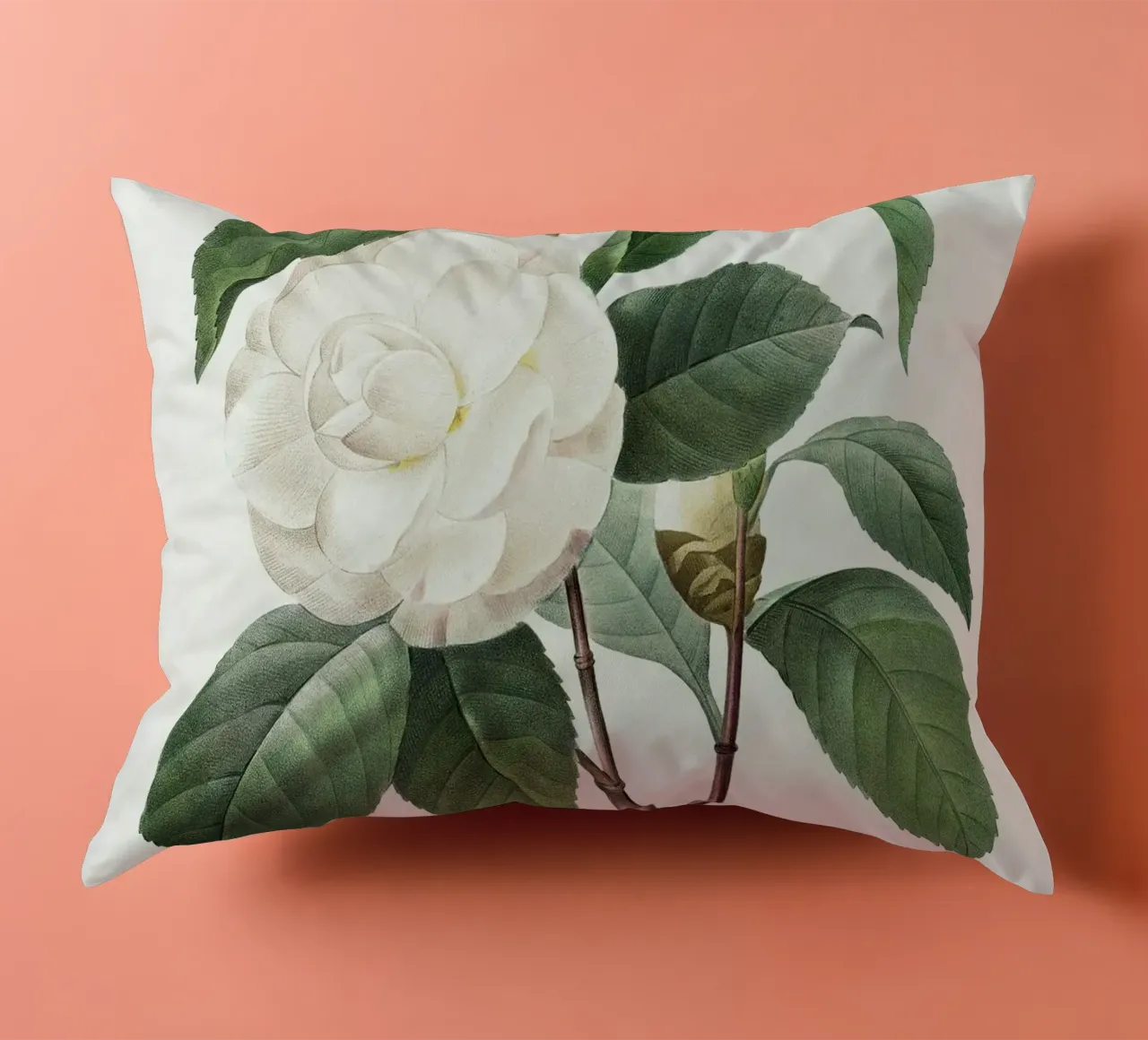 White Camellia cuscino da vintageshop