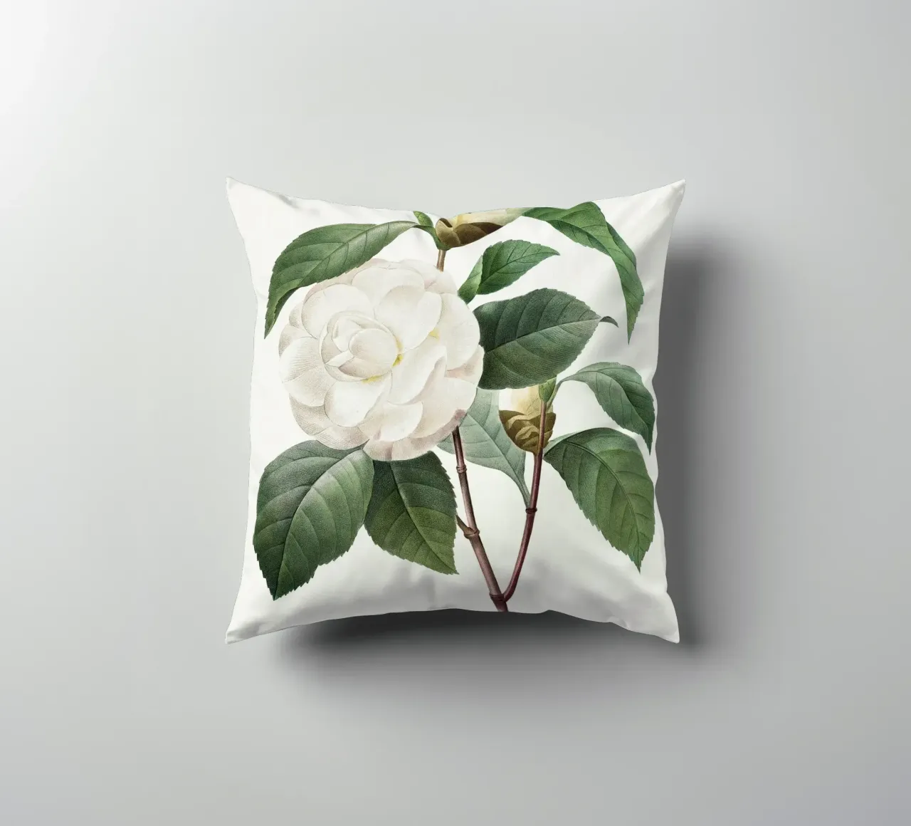 White Camellia cuscino da vintageshop