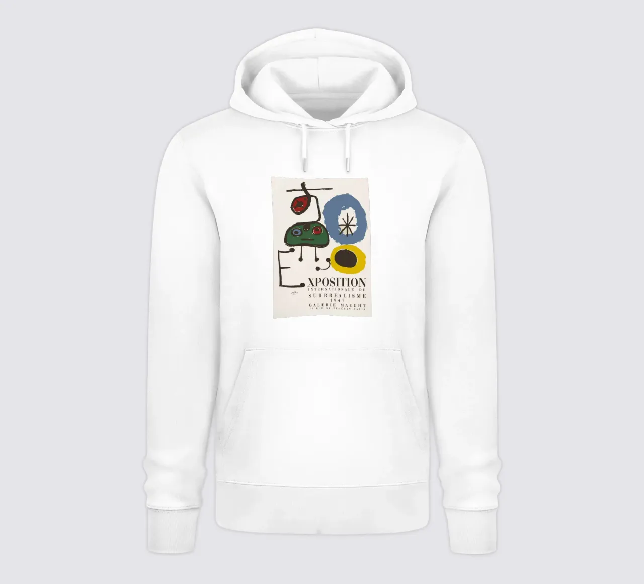 Joan Miro Xposition felpa con cappuccio da grime shop