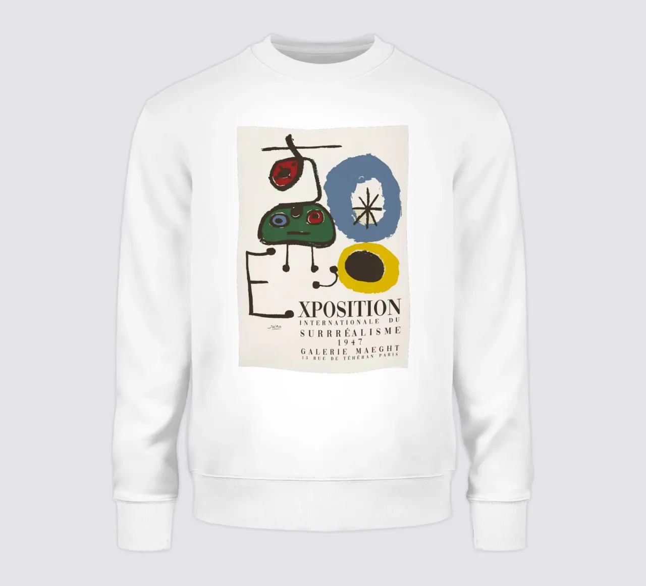 Joan Miro Xposition felpa da grime shop