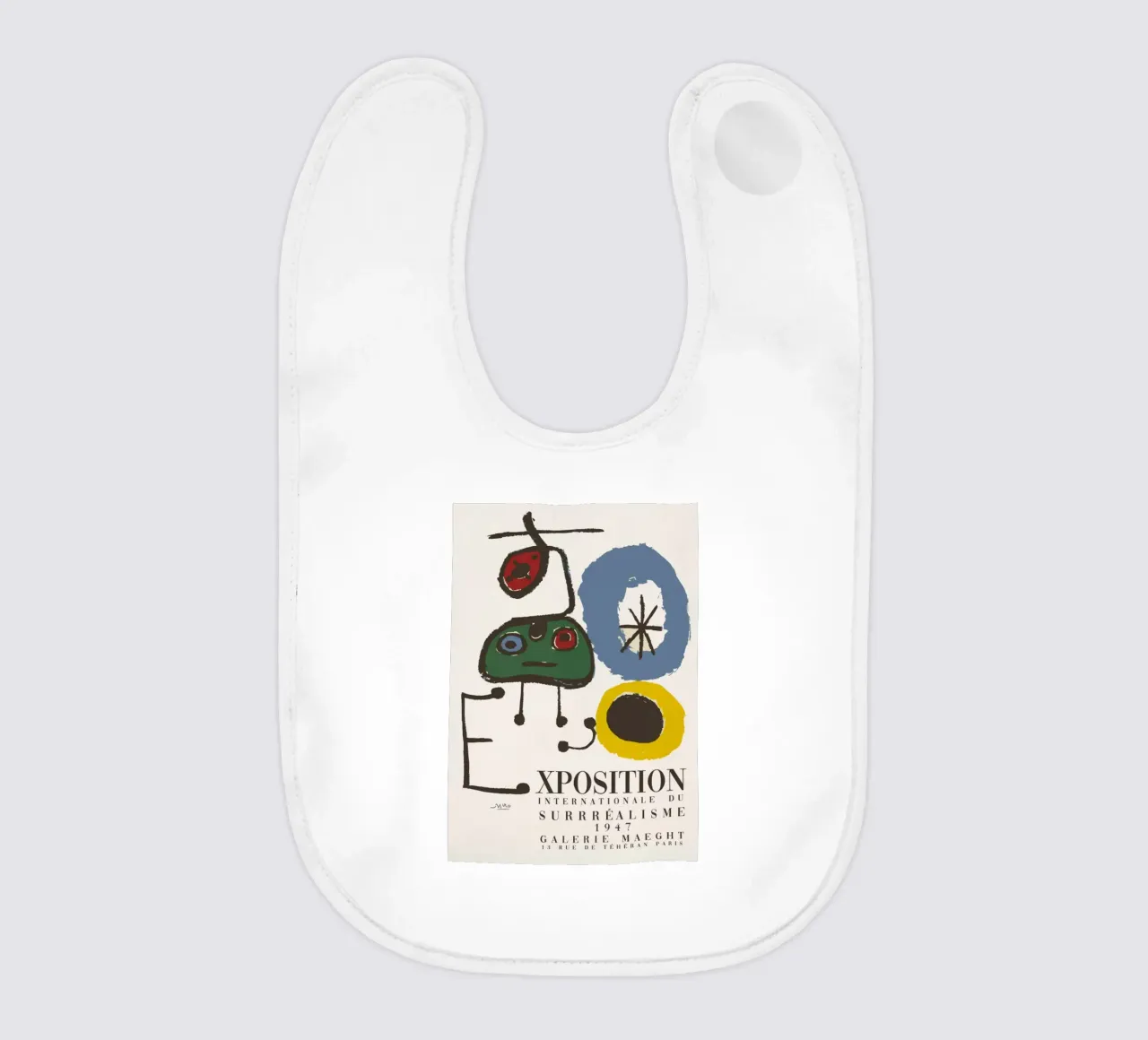 Joan Miro Xposition bavaglino da grime shop