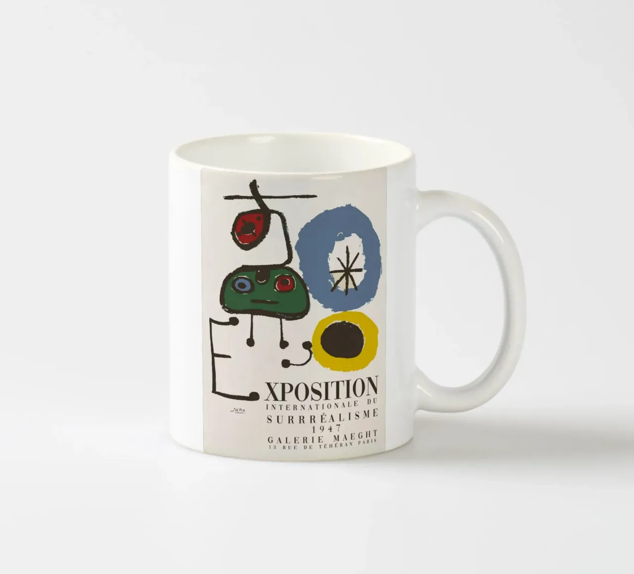 Joan Miro Xposition tazza in ceramica da grime shop