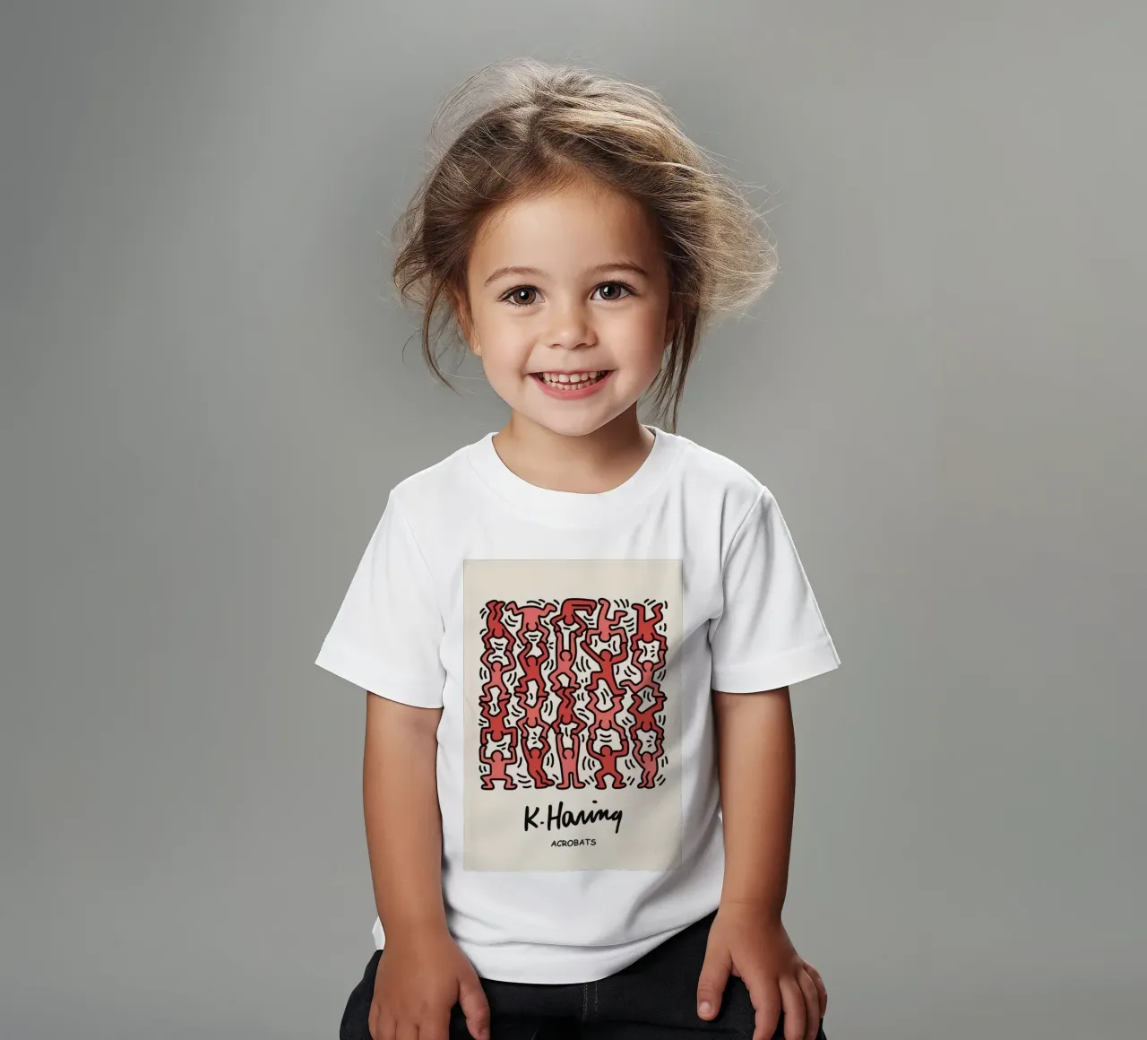 Acrobati di Keith Haring t-shirt bambini da grime shop