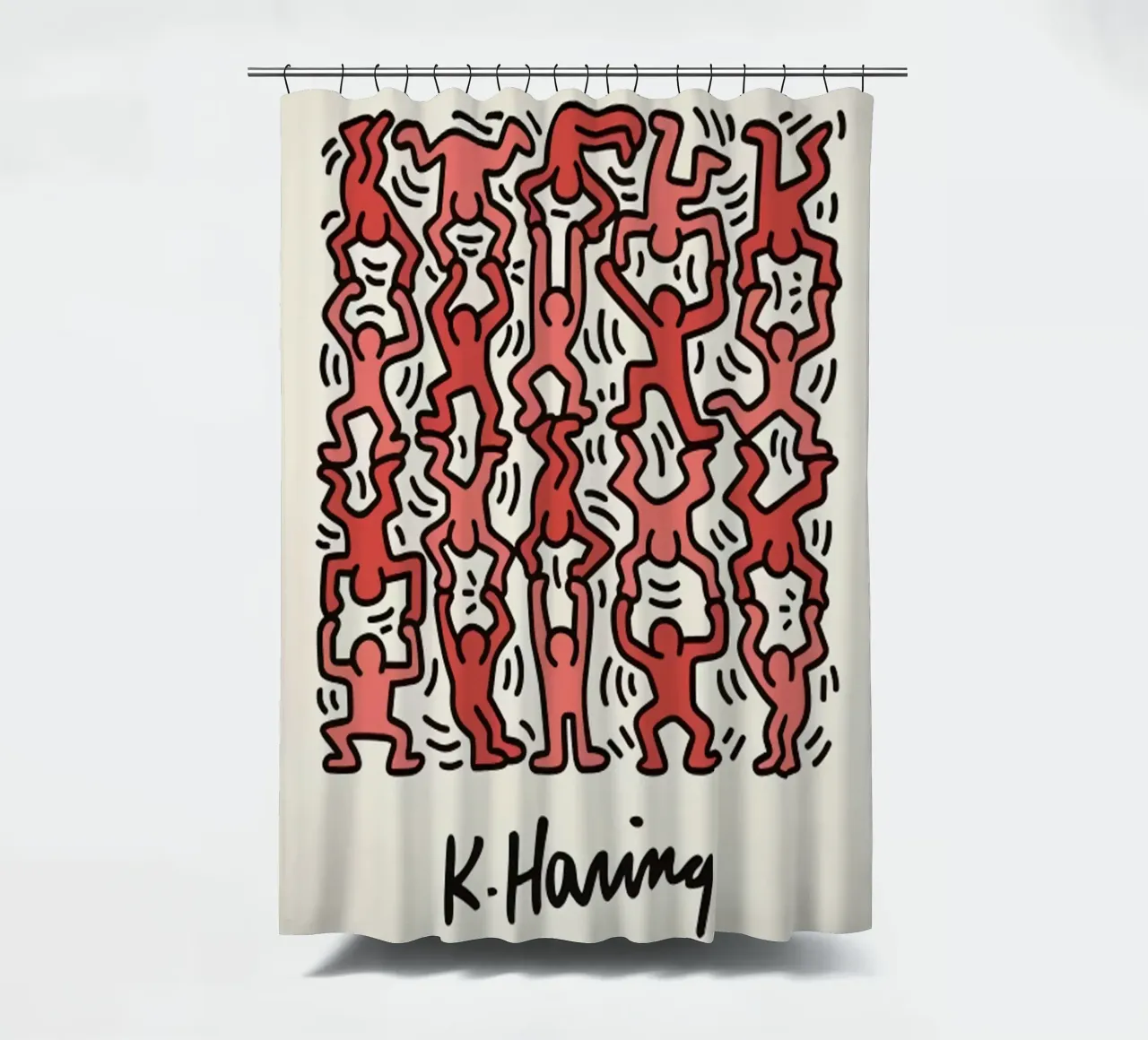 Acrobati di Keith Haring tenda da doccia da grime shop