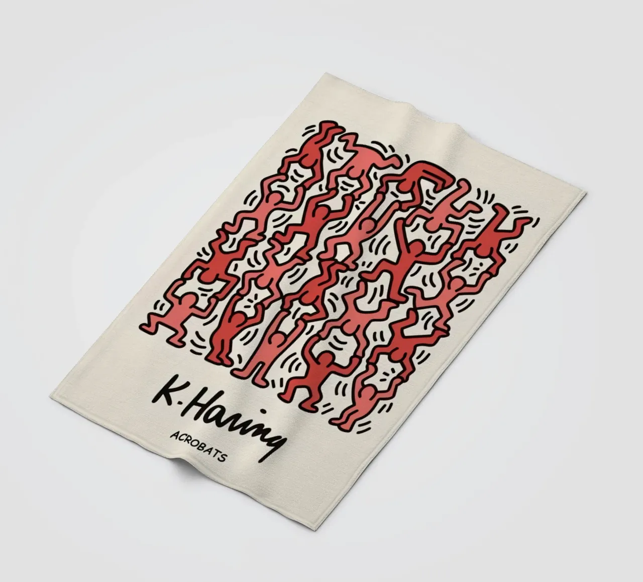 Acrobati di Keith Haring coperta in pile da grime shop