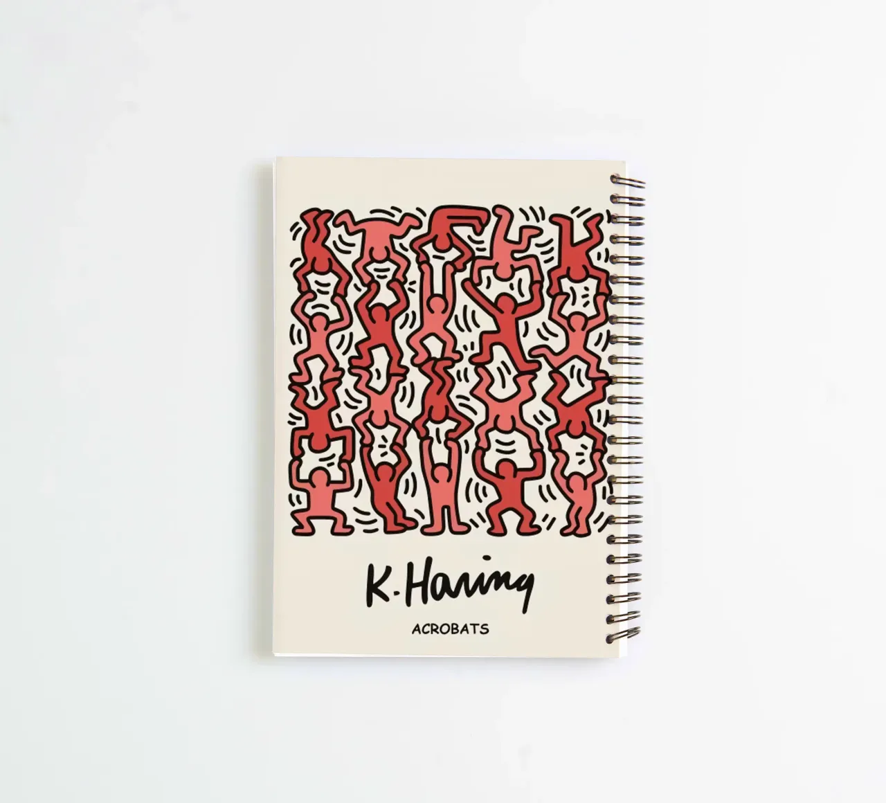 Acrobati di Keith Haring diario ad anelli da grime shop