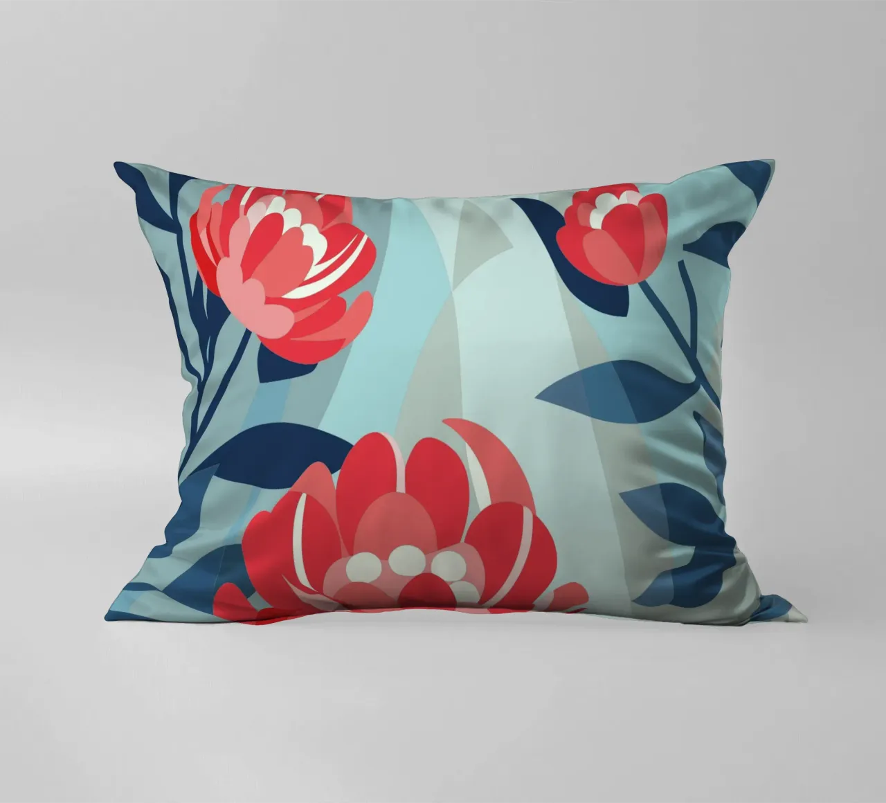 Peonies decorative cushion by HAPPY SHOP