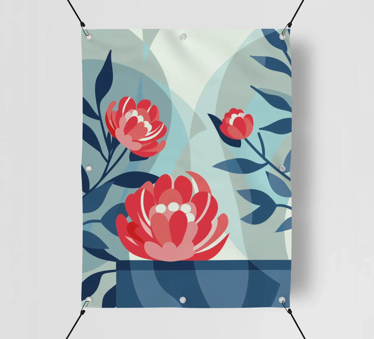 Peonie telo in pvc da HAPPY SHOP