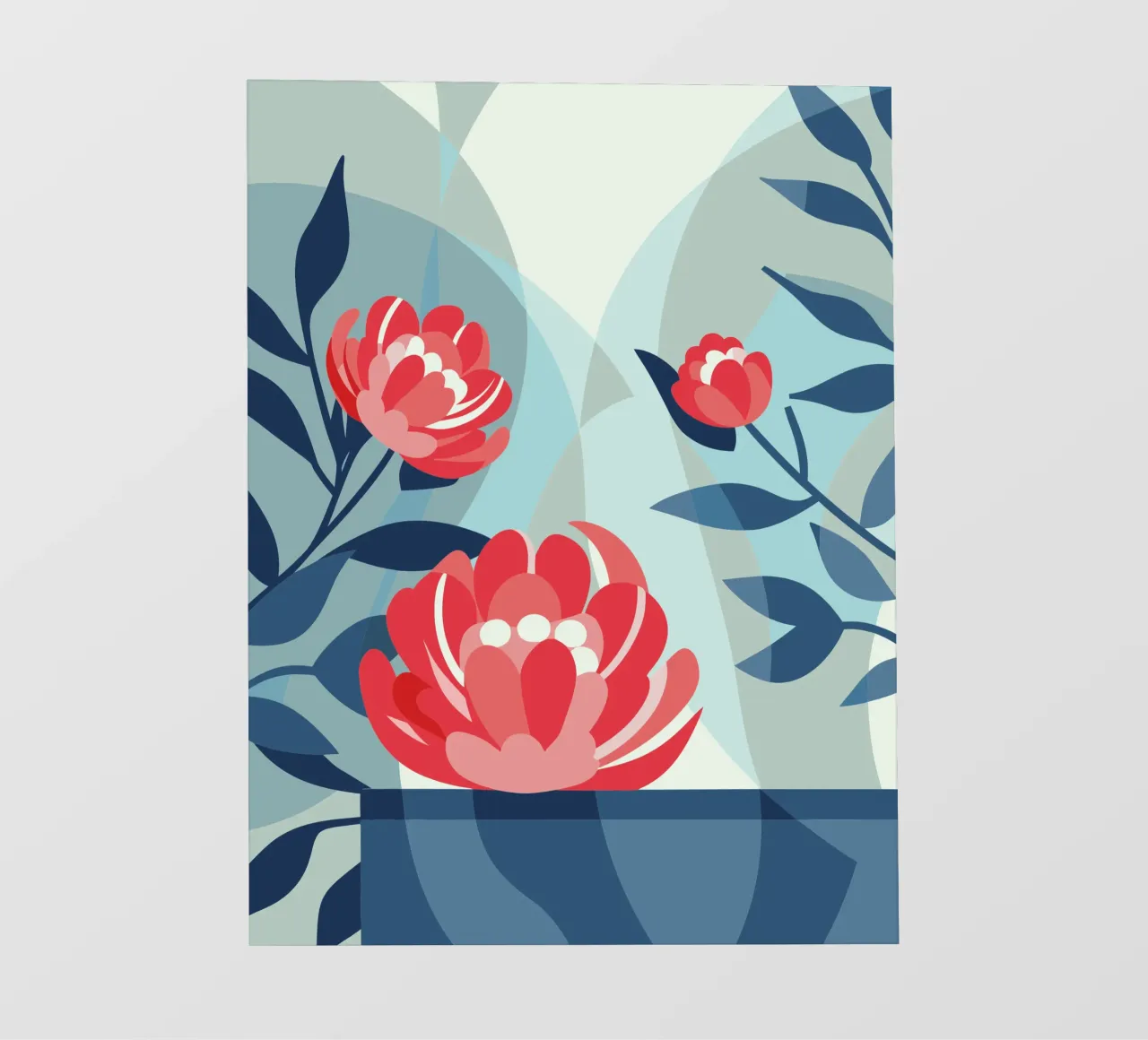 Peonie telo in pvc da HAPPY SHOP