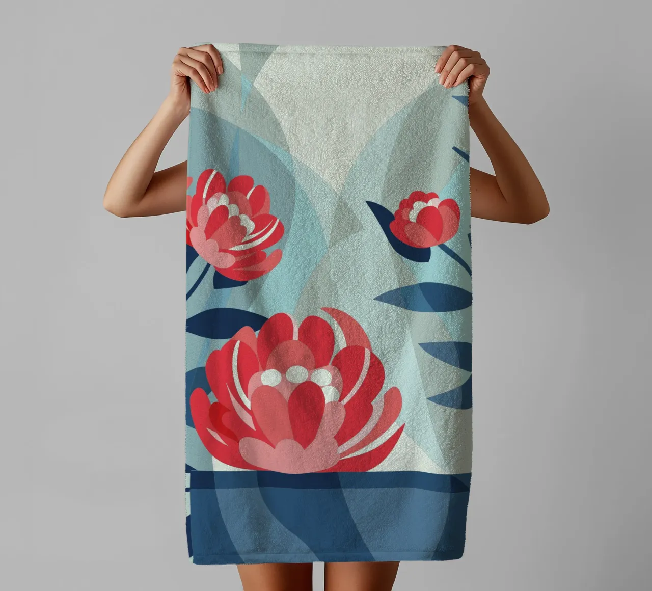 Peonie asciugamano da bagno da HAPPY SHOP