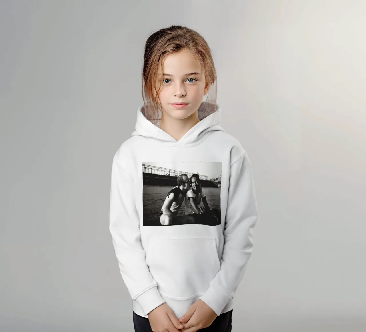 Keith Haring e Juan Debose al Piers Photograph felpa bambino con cappuccio da grime shop