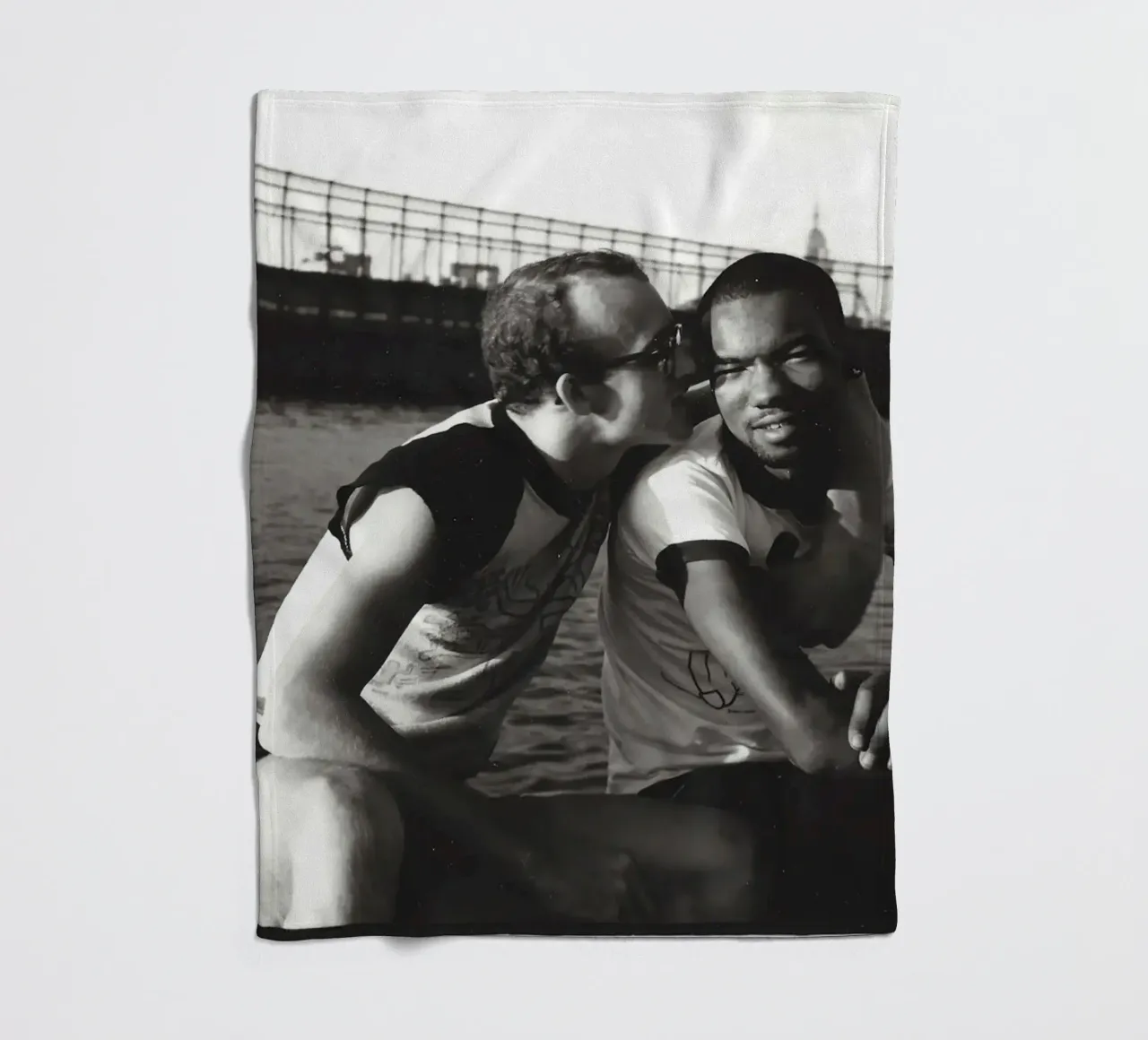 Keith Haring e Juan Debose al Piers Photograph coperta in pile da grime shop
