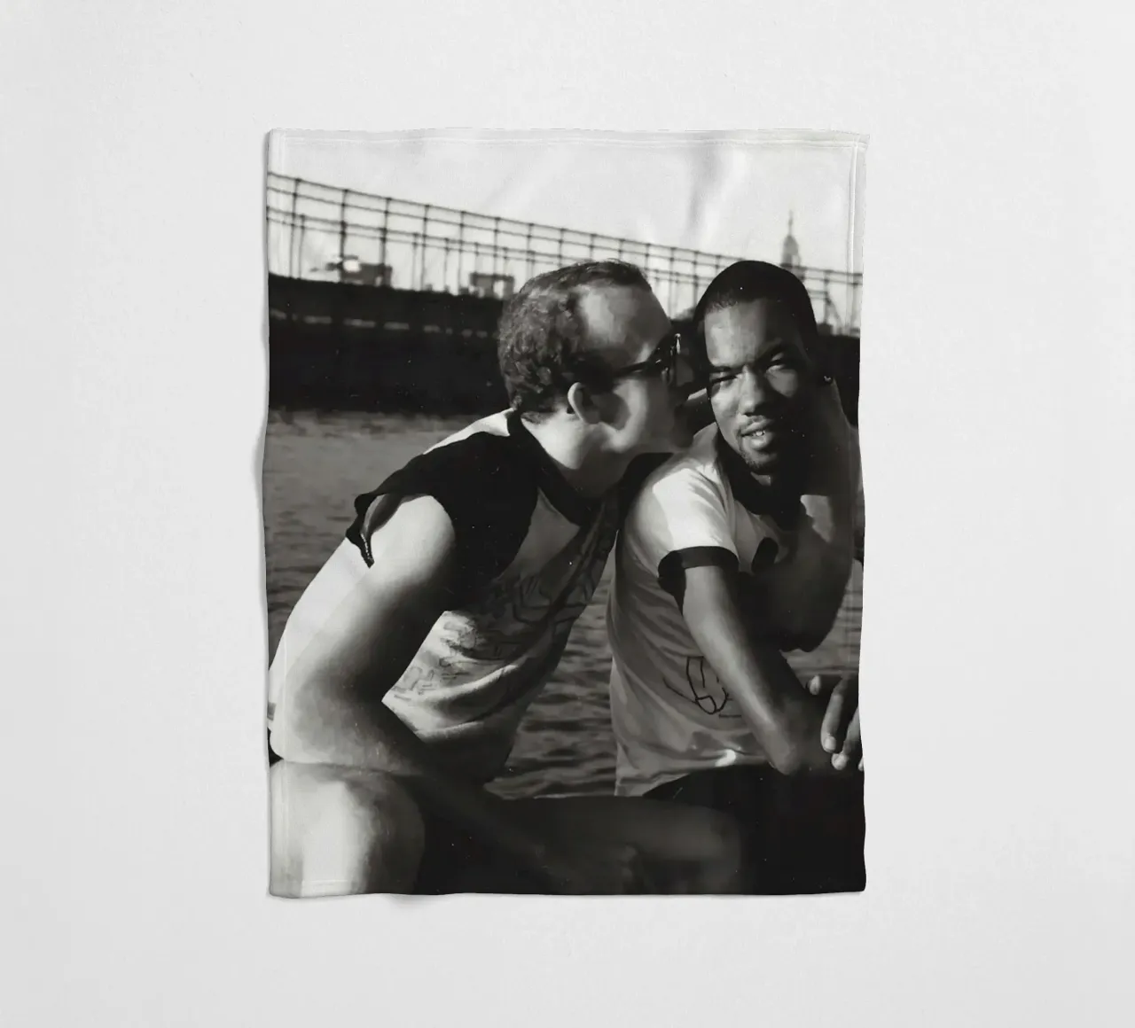 Keith Haring e Juan Debose al Piers Photograph coperta in pile da grime shop