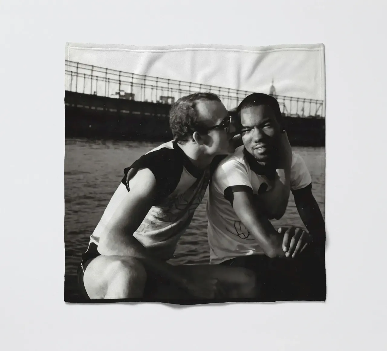 Keith Haring e Juan Debose al Piers Photograph coperta in pile da grime shop