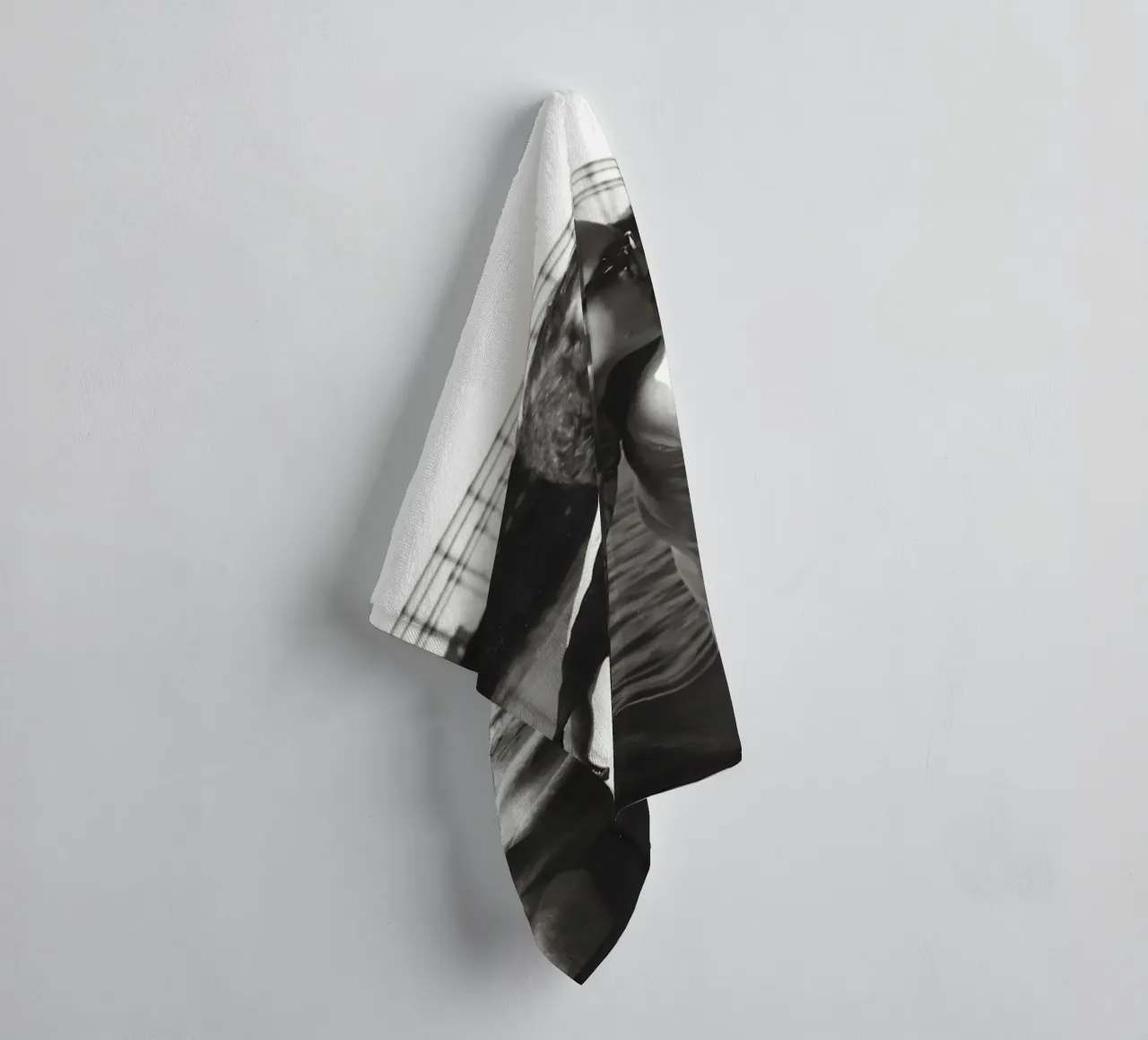 Keith Haring And Juan Debose At The Piers Photograph towel by grime shop