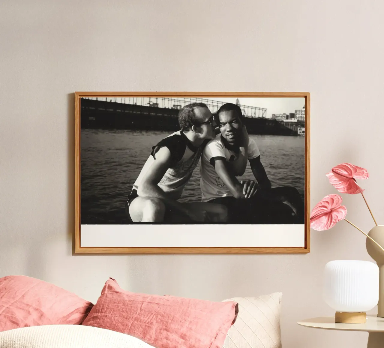Keith Haring e Juan Debose al Piers Photograph alluminio dibond da grime shop