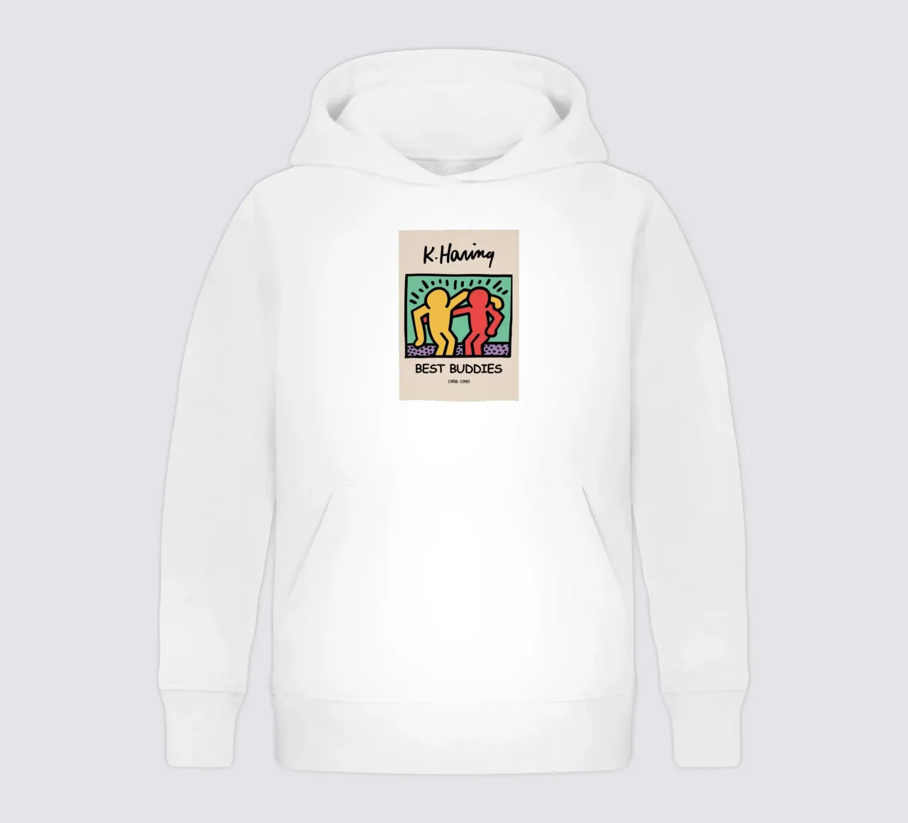 I migliori amici di Keith Haring felpa bambino con cappuccio da grime shop