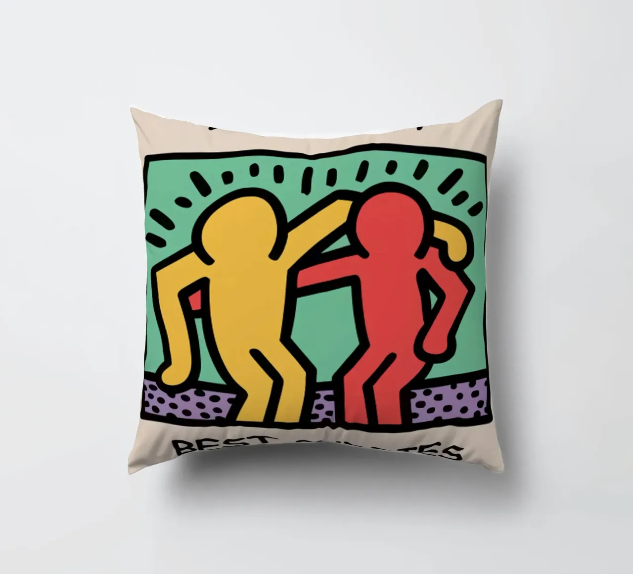 I migliori amici di Keith Haring cuscino da grime shop