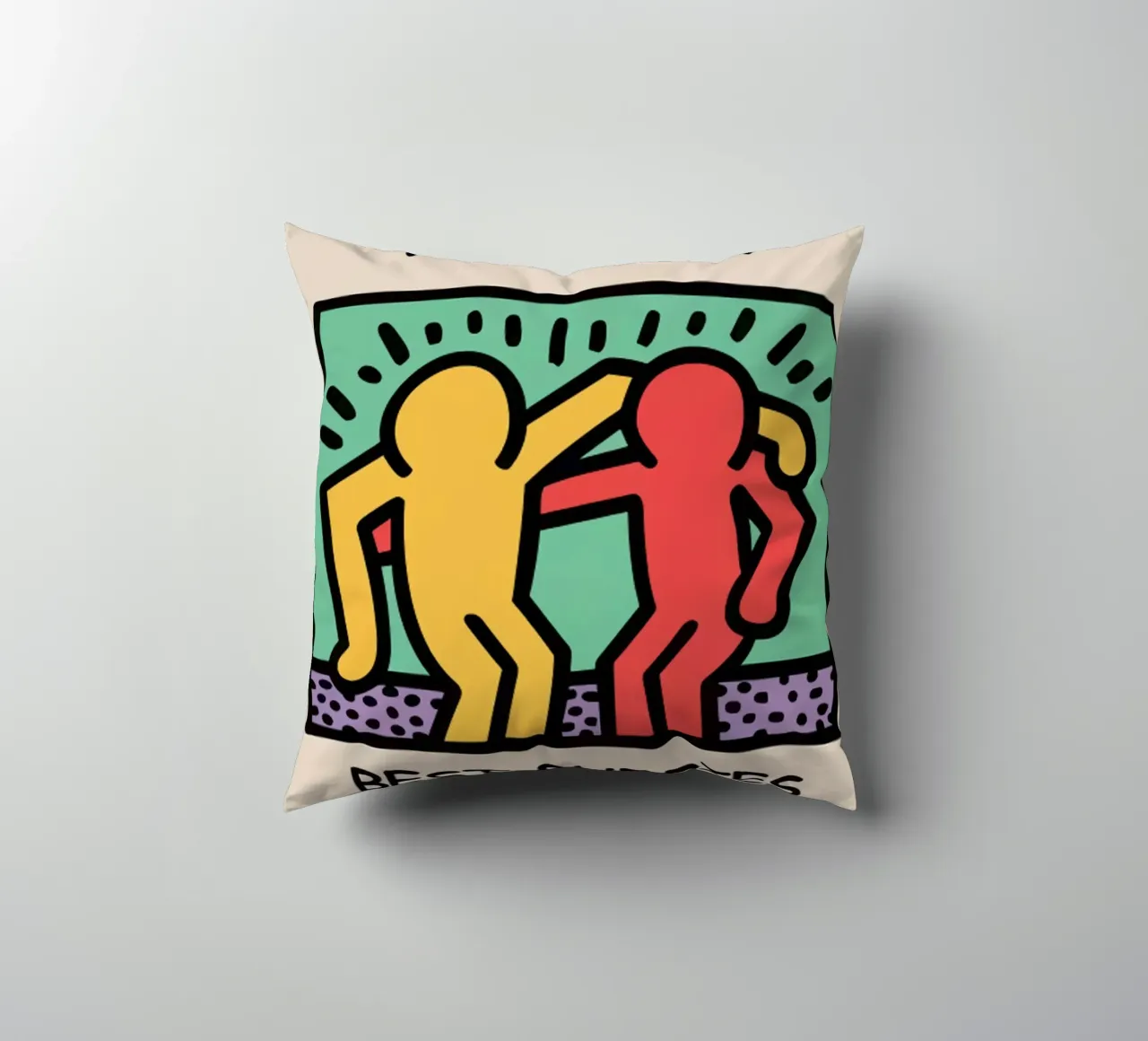 I migliori amici di Keith Haring cuscino da grime shop