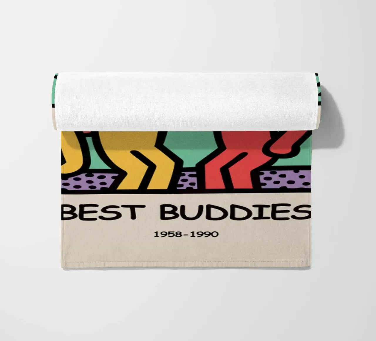 I migliori amici di Keith Haring telo mare da grime shop
