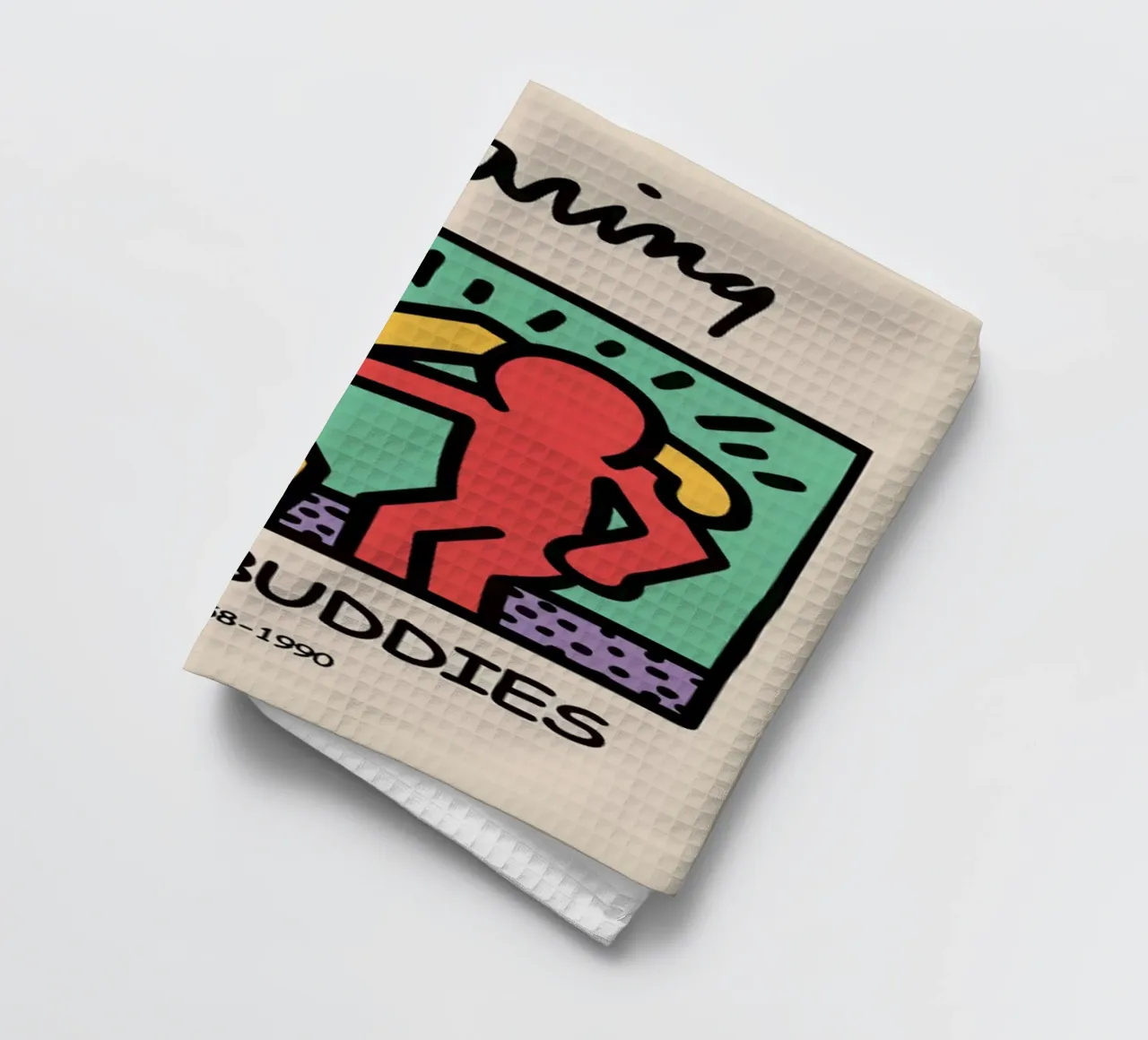 I migliori amici di Keith Haring canovaccio da cucina da grime shop