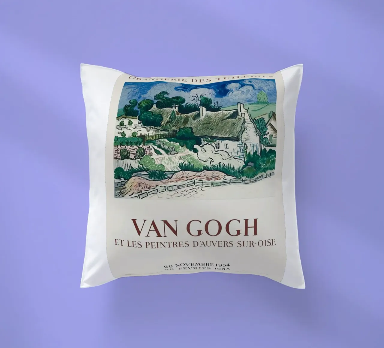 villaggio recinto collina manifesto cuscino da cloud shop