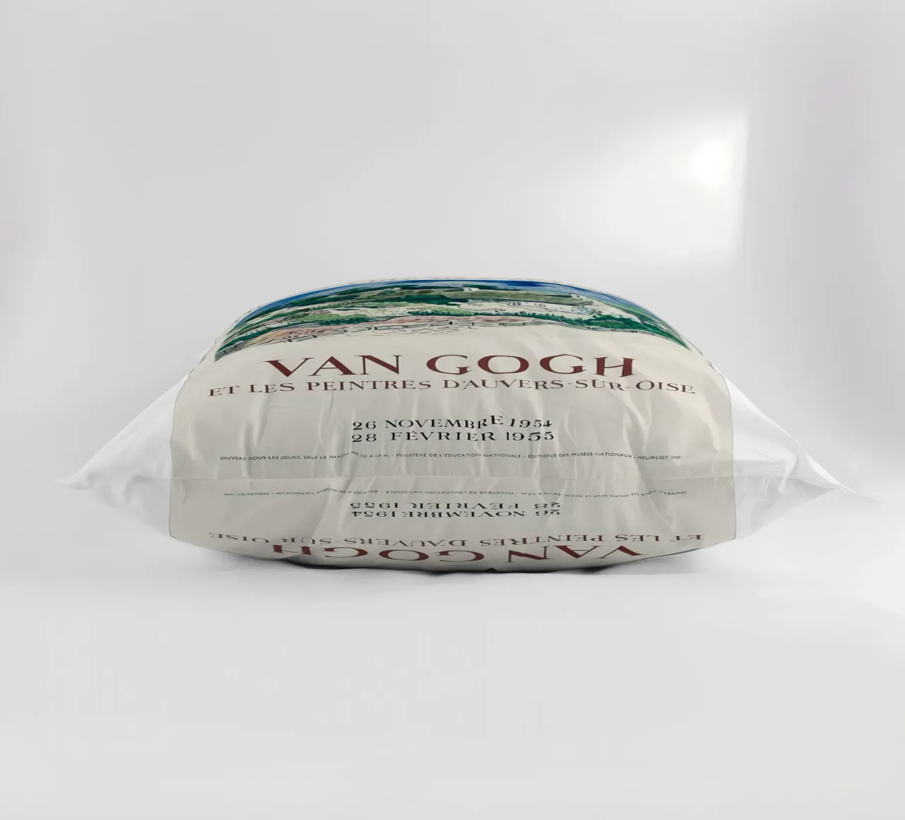 villaggio recinto collina manifesto cuscino da cloud shop