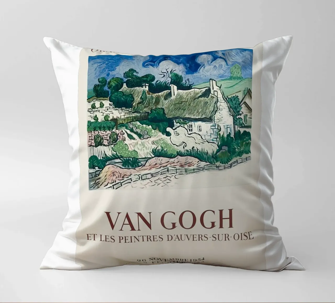 villaggio recinto collina manifesto cuscino da cloud shop