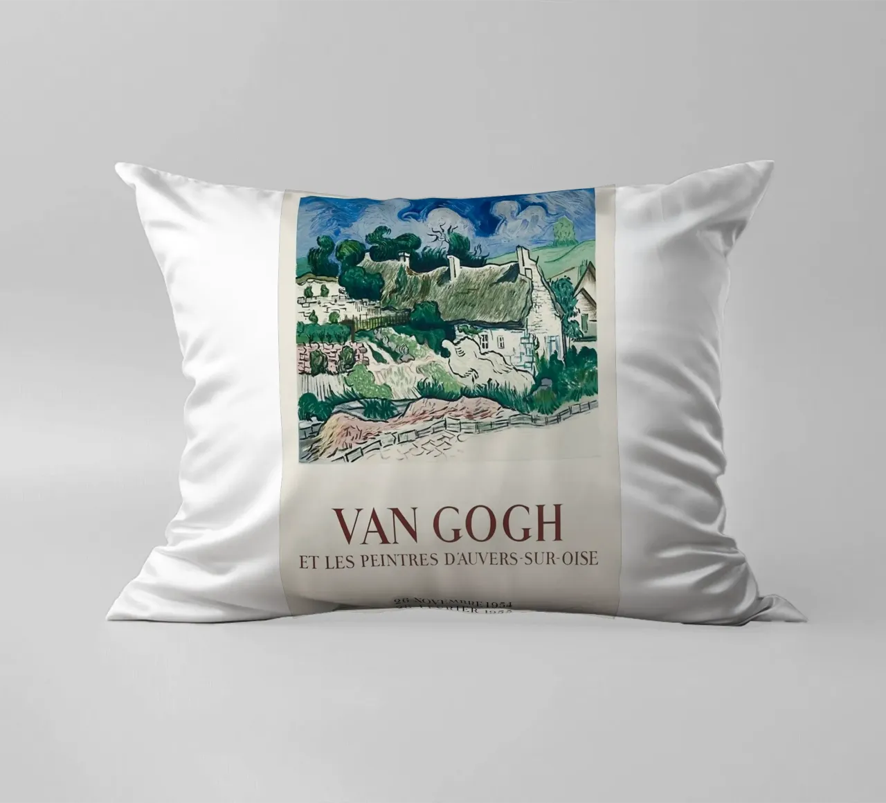 villaggio recinto collina manifesto cuscino da cloud shop