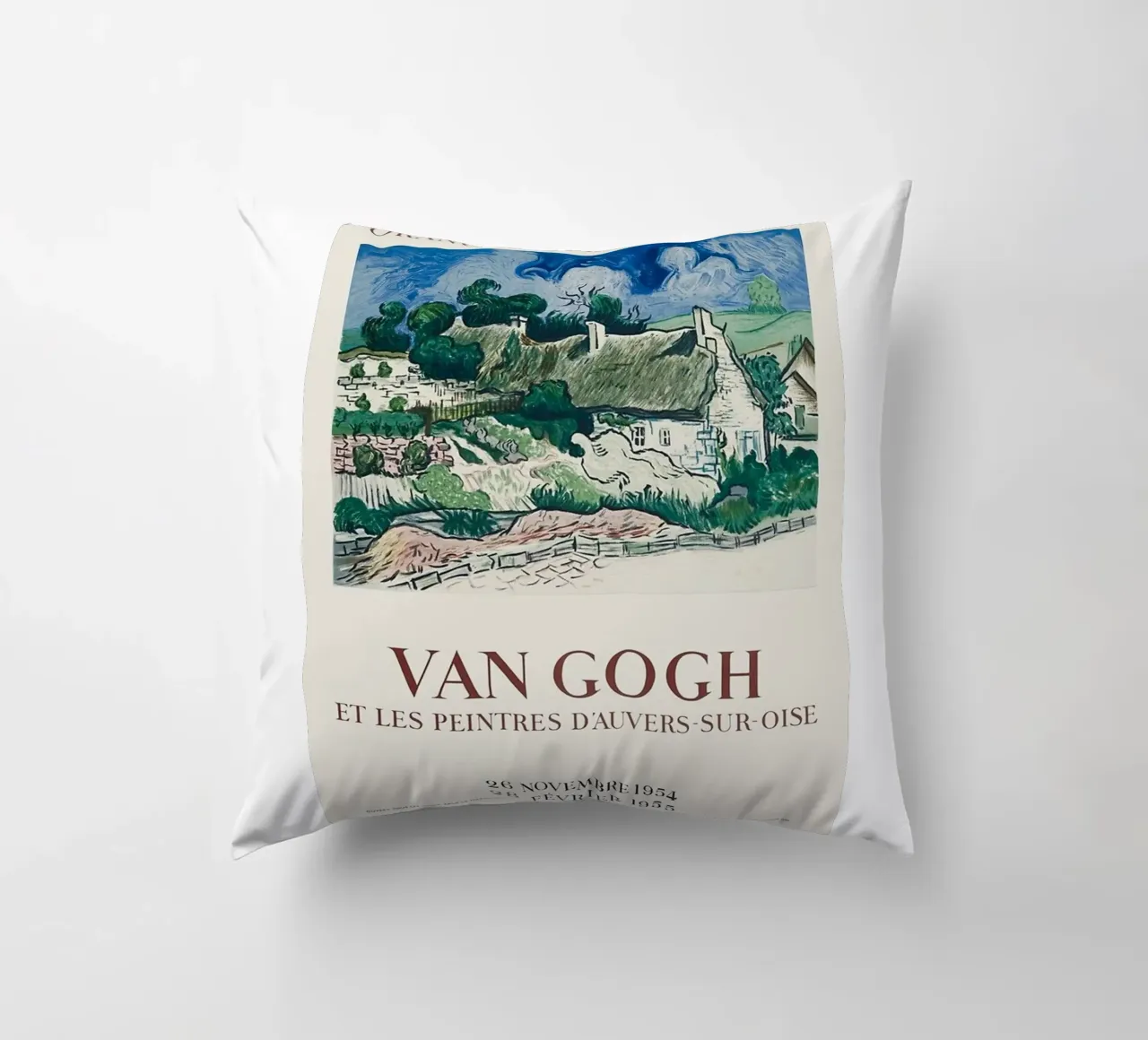 villaggio recinto collina manifesto cuscino da cloud shop