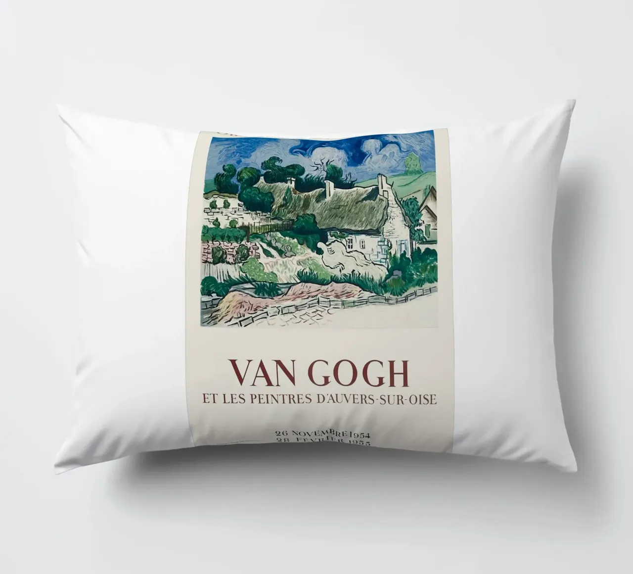 villaggio recinto collina manifesto cuscino da cloud shop