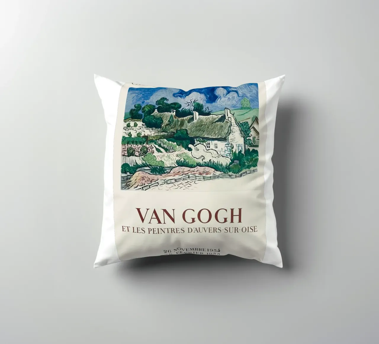 villaggio recinto collina manifesto cuscino da cloud shop