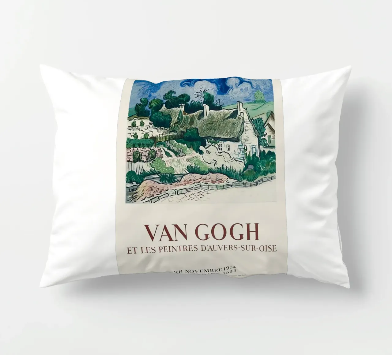 villaggio recinto collina manifesto cuscino da cloud shop