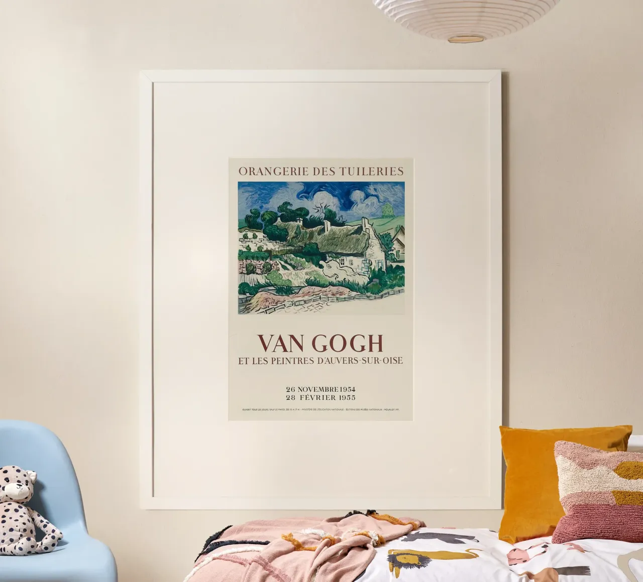 villaggio recinto collina manifesto poster con telaio in alluminio da cloud shop