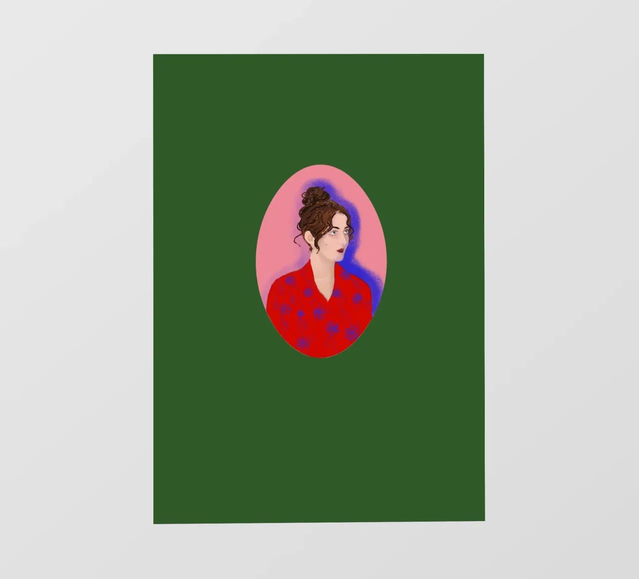 Signora in rosso telo in pvc da LaraLiliana Design