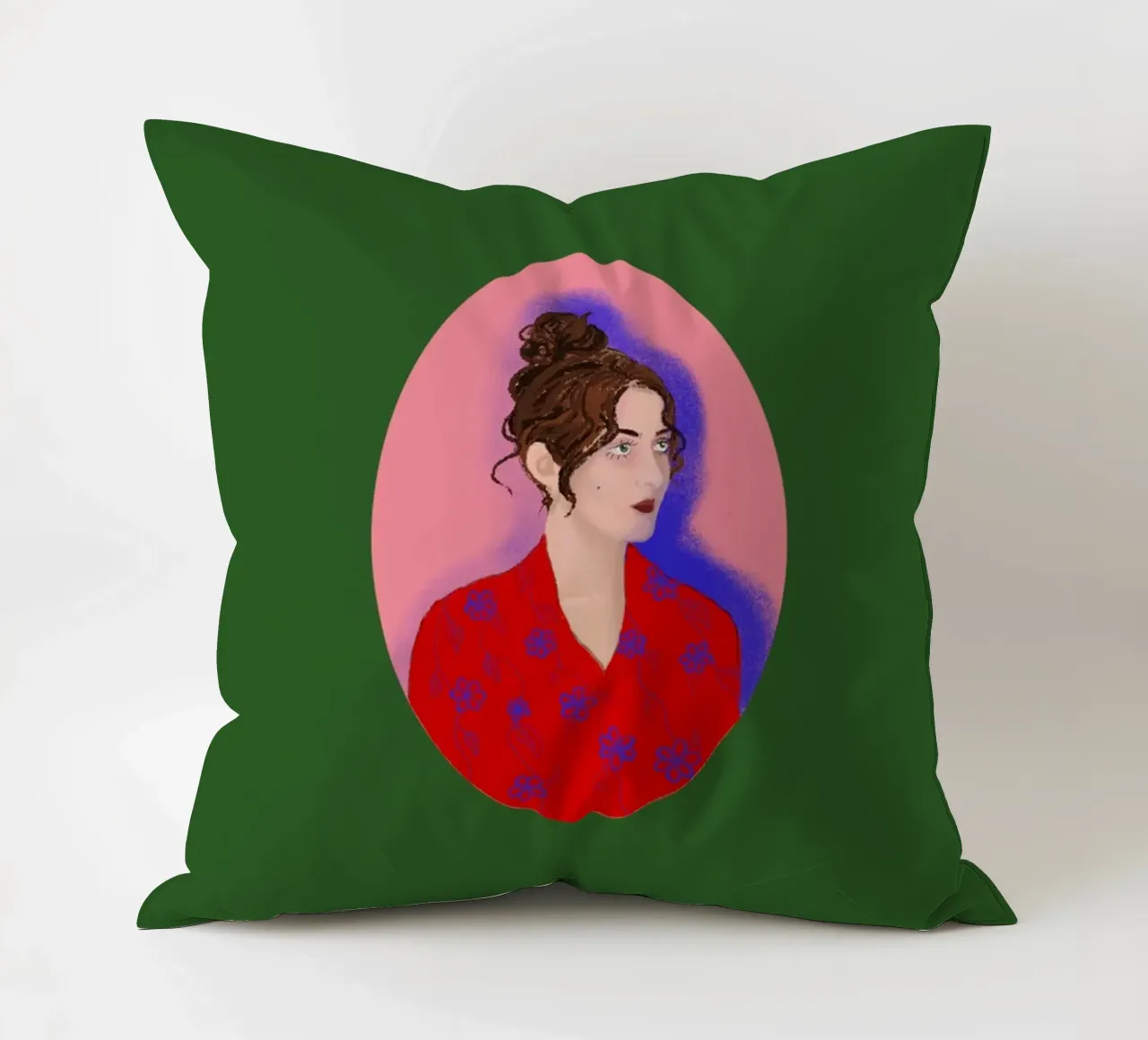 Signora in rosso cuscino da LaraLiliana Design