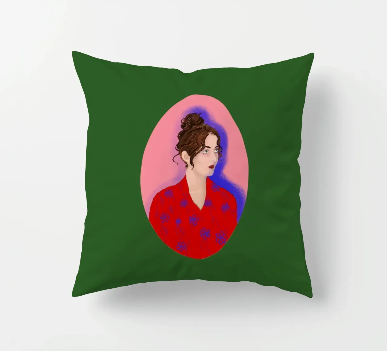 Signora in rosso cuscino da LaraLiliana Design