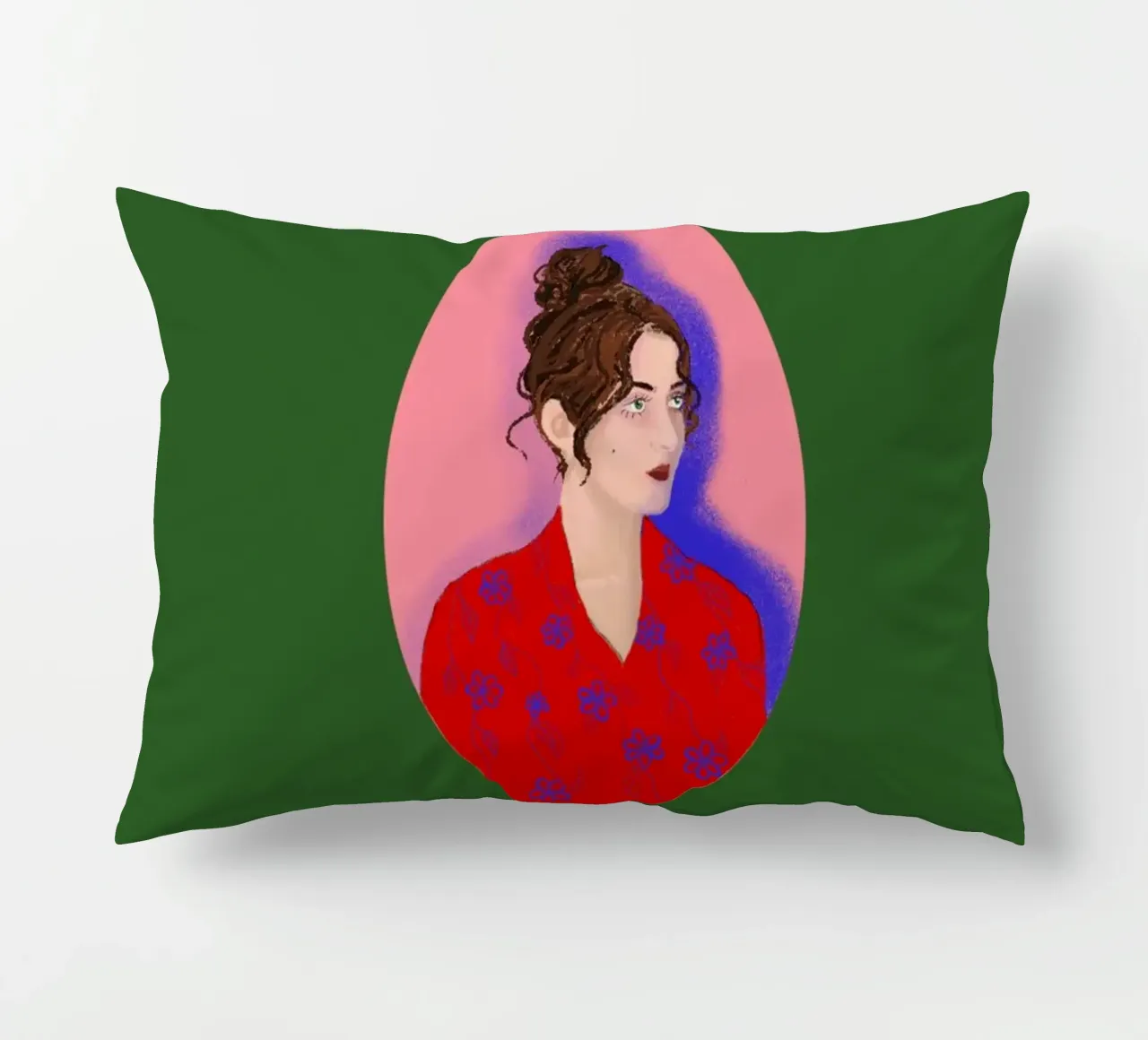 Signora in rosso cuscino da LaraLiliana Design