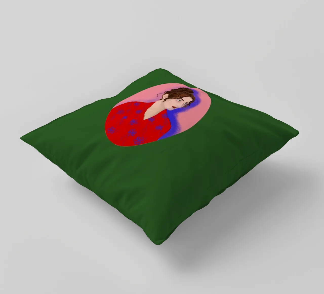 Signora in rosso cuscino da LaraLiliana Design