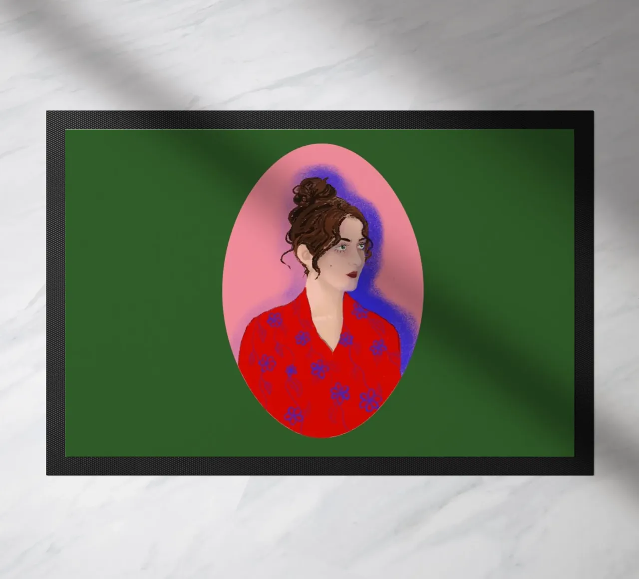 Signora in rosso zerbino da LaraLiliana Design
