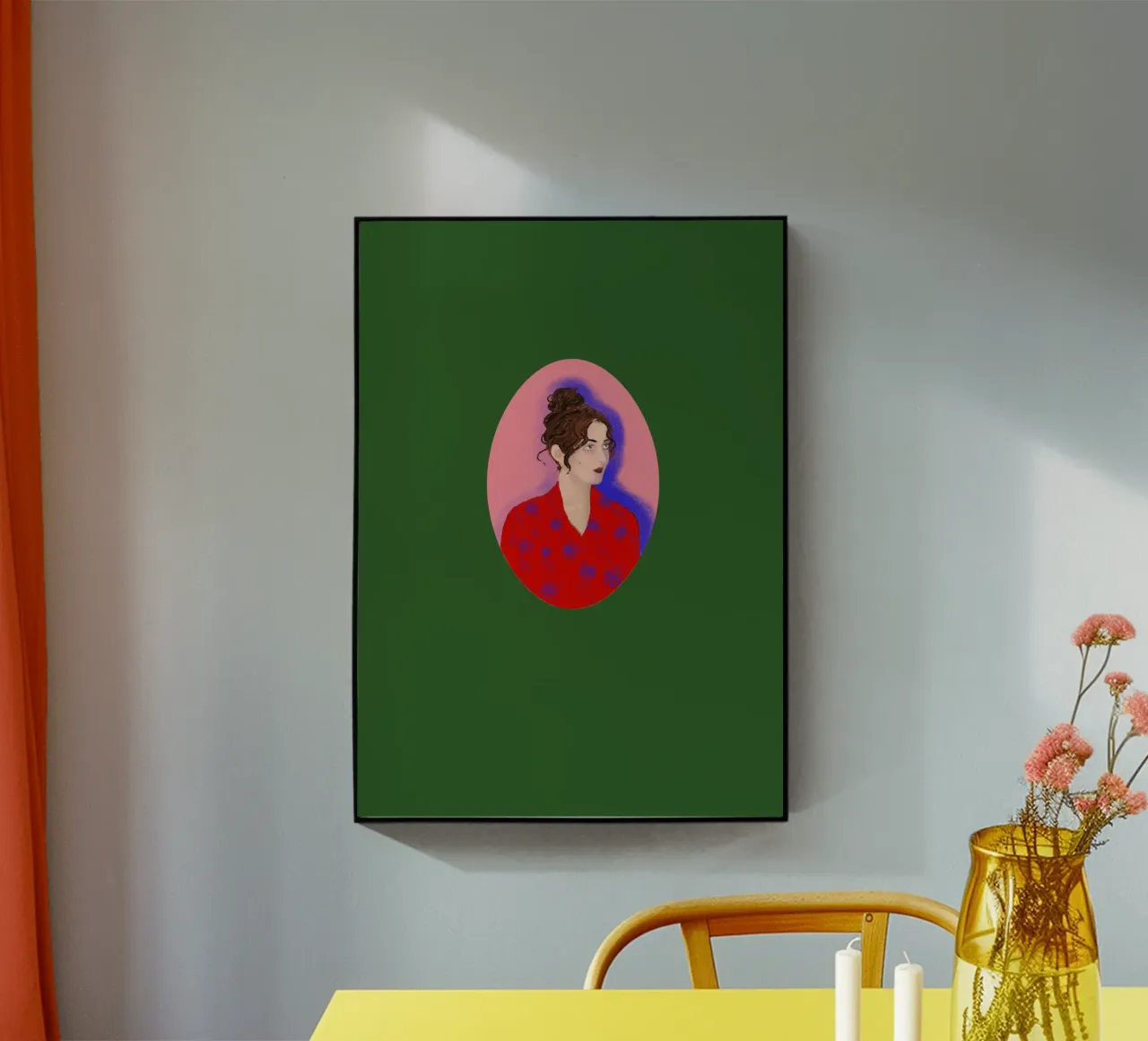 Signora in rosso plexiglass da LaraLiliana Design