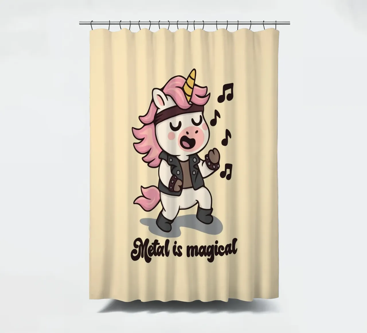 Il metallo è magico tenda da doccia da Loobs