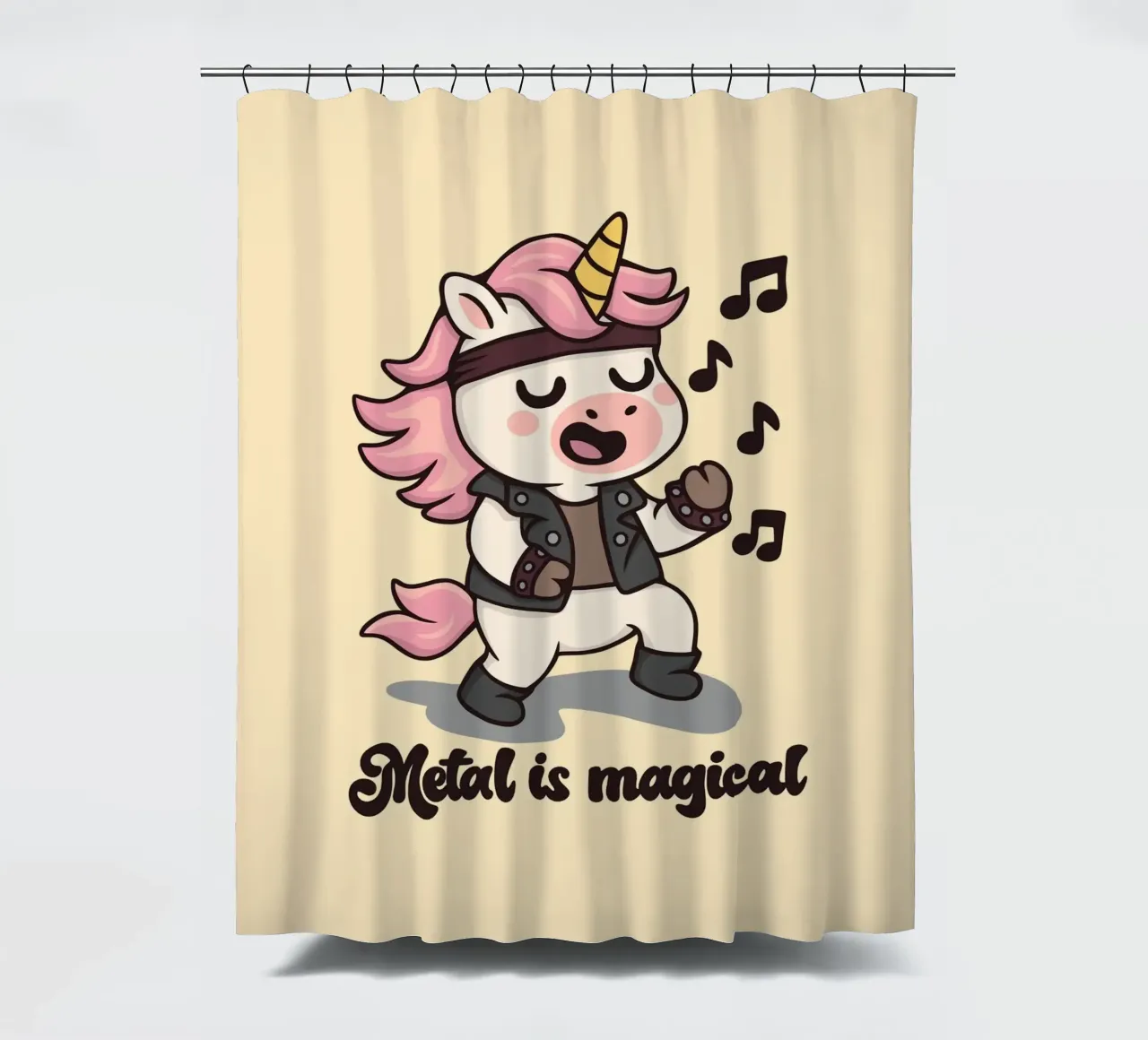 Il metallo è magico tenda da doccia da Loobs