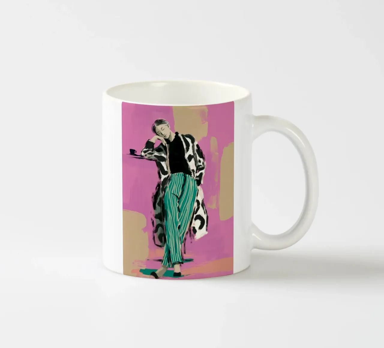 Coffee Between Thoughts tazza in ceramica da Clara August