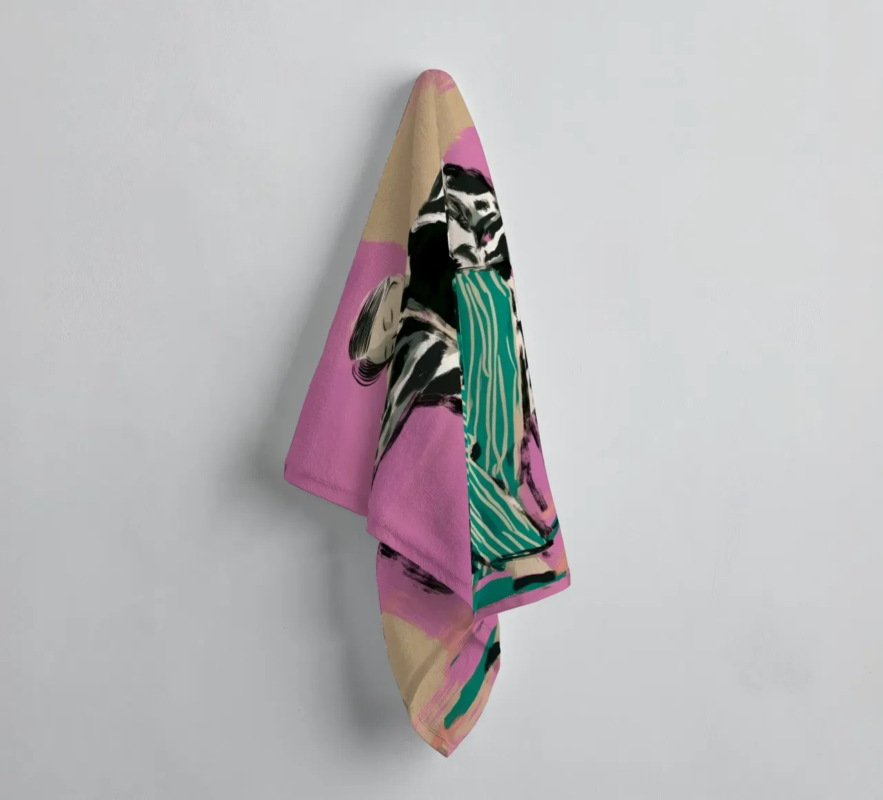 Coffee Between Thoughts towel by Clara August