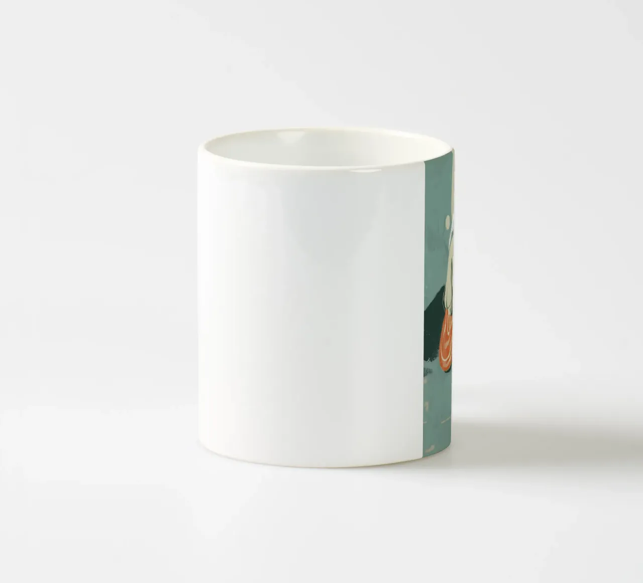 Feather and Thought tazza in ceramica da Clara August