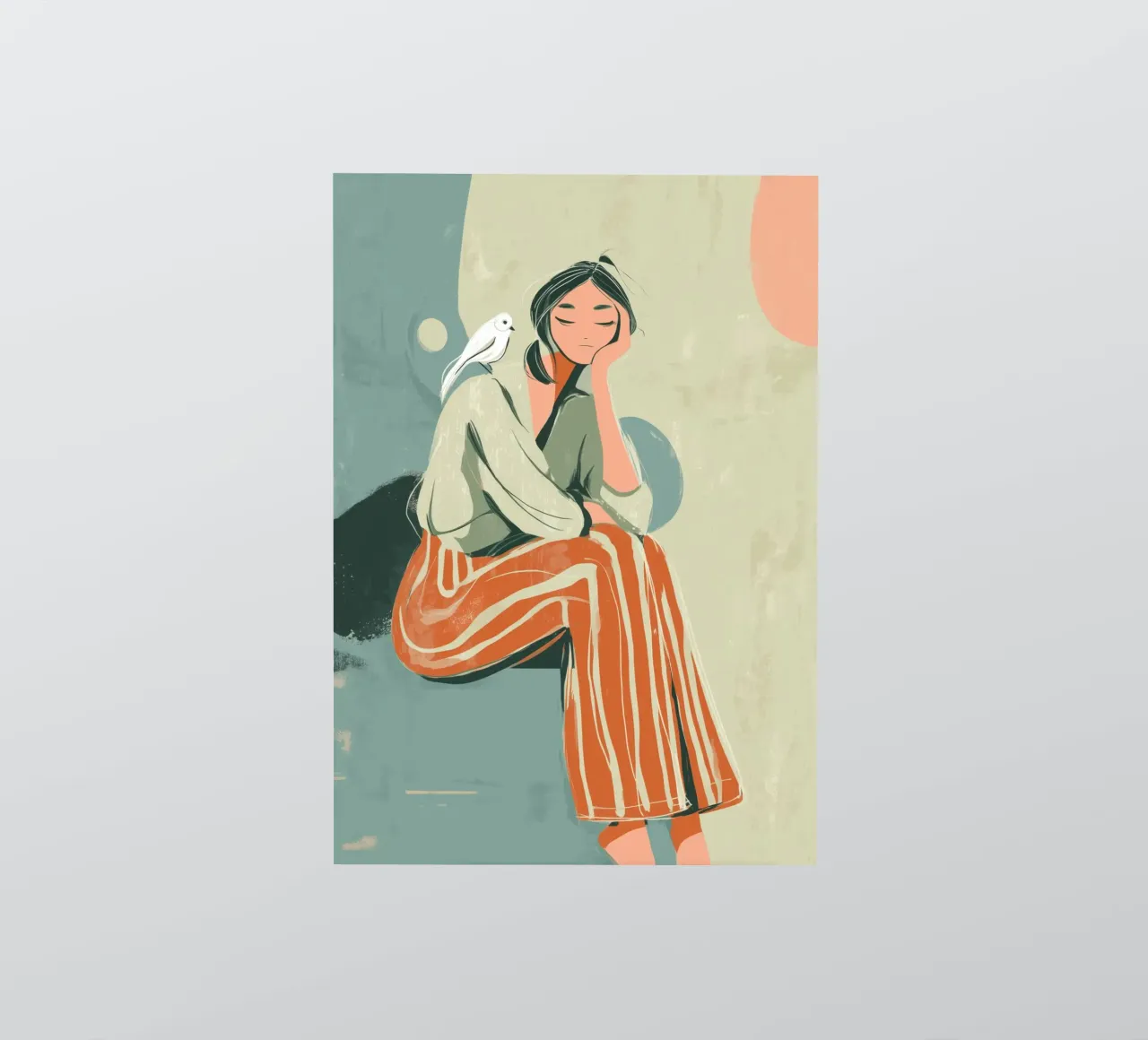 Feather and Thought adesivo da Clara August