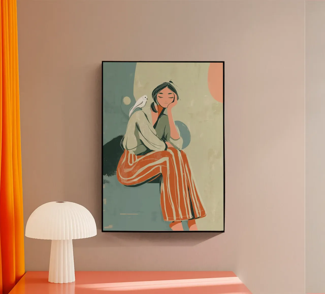 Feather and Thought plexiglass da Clara August